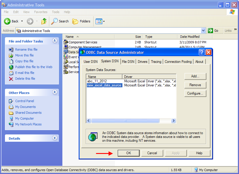 Excel Vba Odbc Dsn Connection String