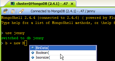 MongoShell Autocompletion
