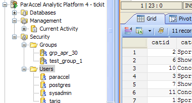 ParAccel Analytic Platform 4 Support