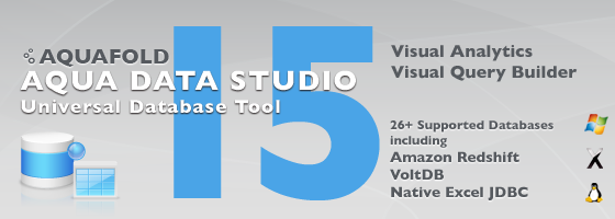 Aqua Data Studio 15.0 - Universal Database Tool