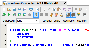 Greenplum 4.3 Support