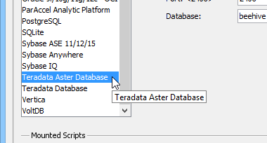 Teradata Aster Database 6.0 Support