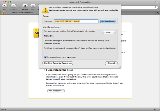 Aqua Data Server - Listening Port and SSL configuration