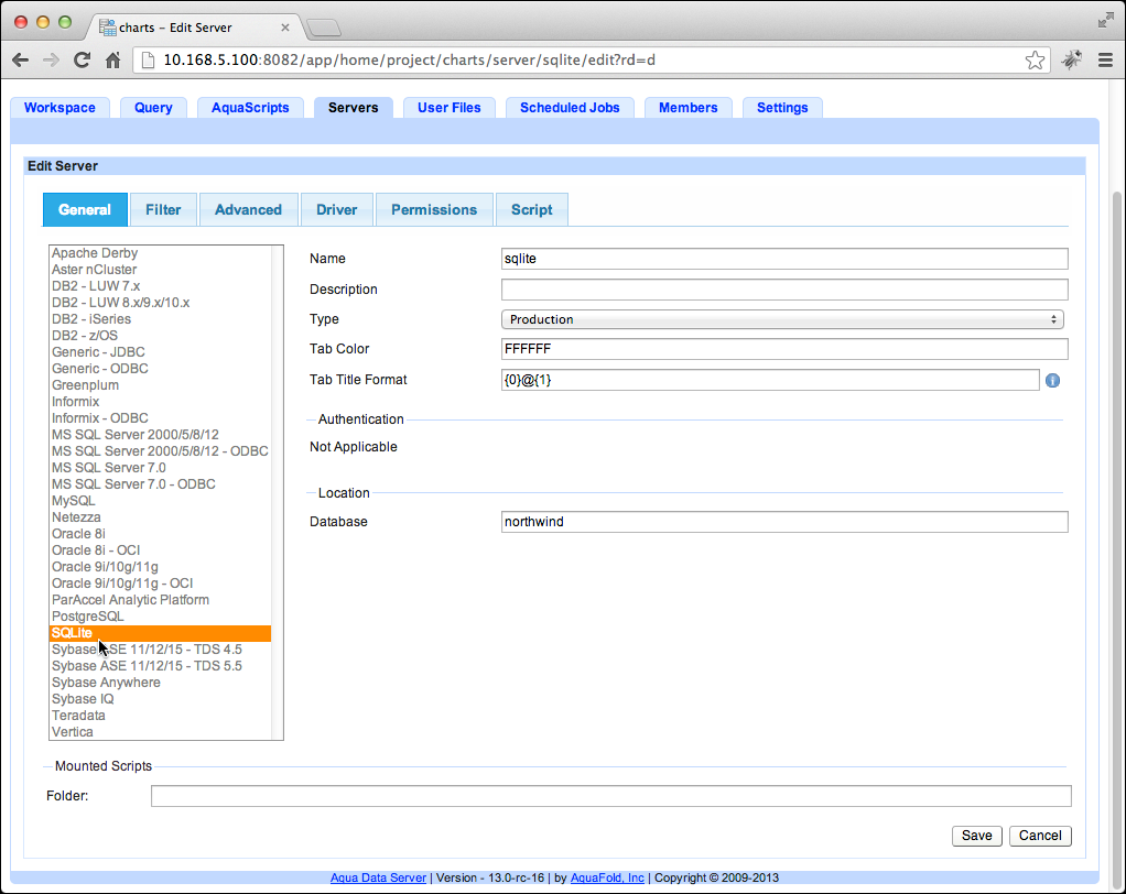 SQLite Support