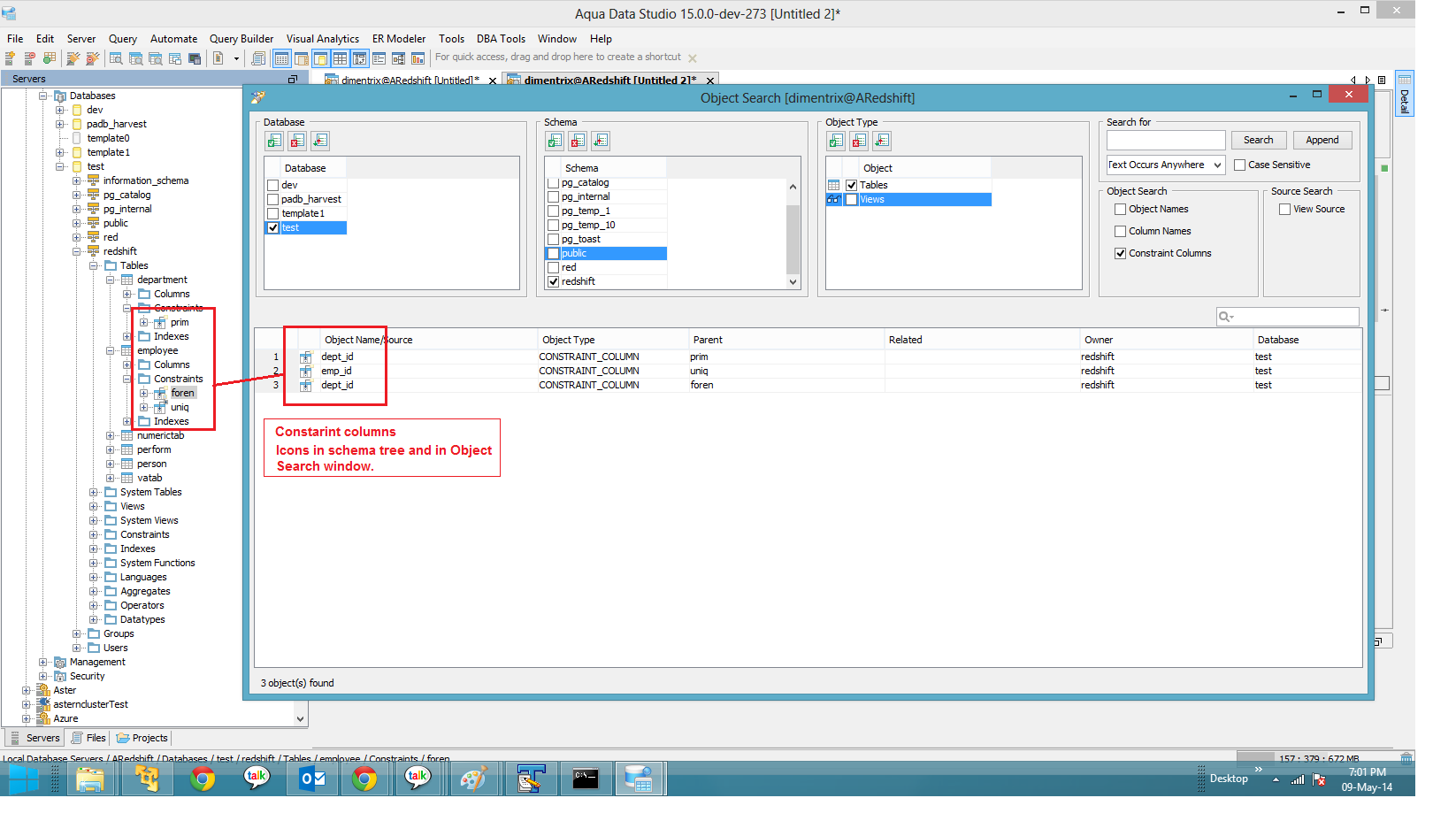 #12110: In Object search window, Primary constraint icon is shown for ...