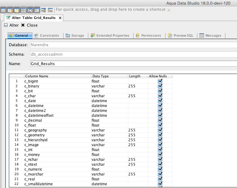 aqua data studio direct output to a file