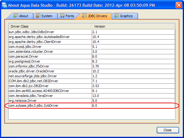 jdbc driver for sybase download