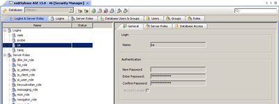 Sybase DBA Tools Security Manager