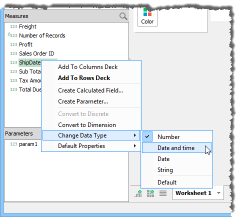 Visual Analytics - Convert Data Type Number to Date and Time