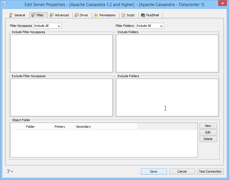 Apache Cassandra Registration Filter