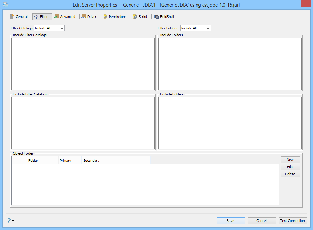 Generic JDBC Registration Filter