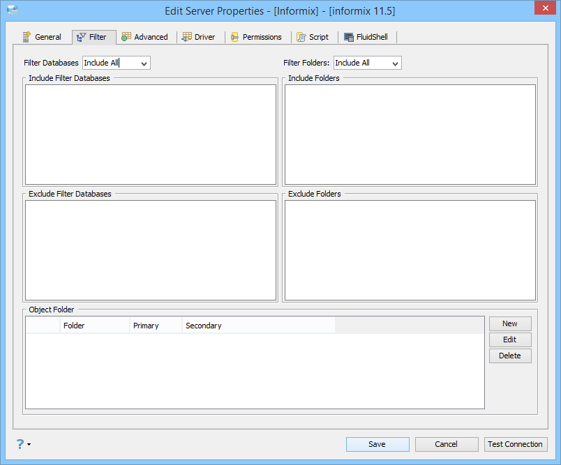 Informix Registration Filter