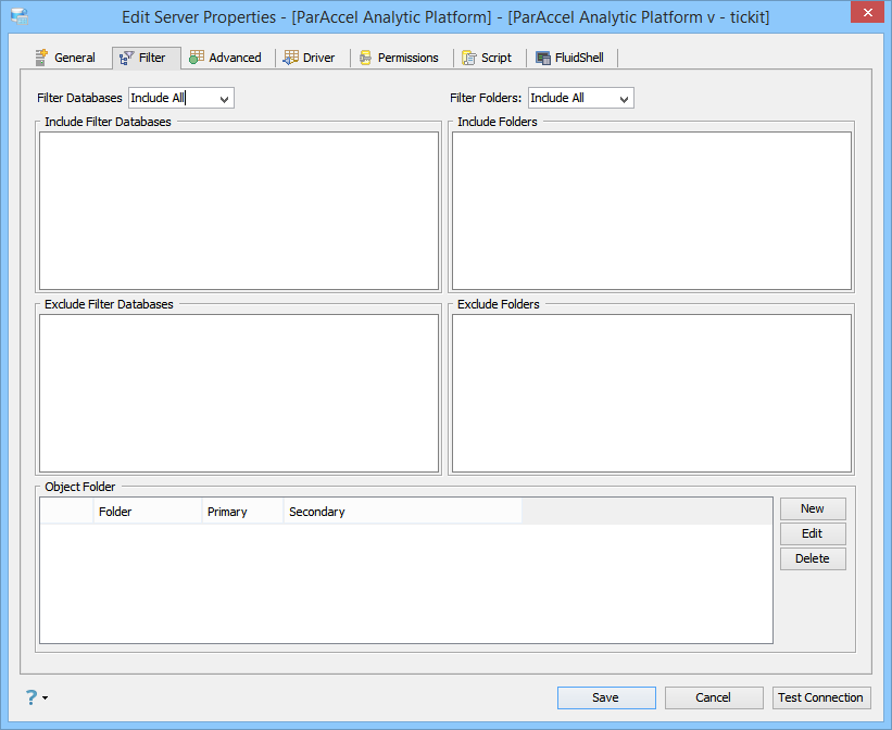 ParAccel Analytic Platform Registration Filter