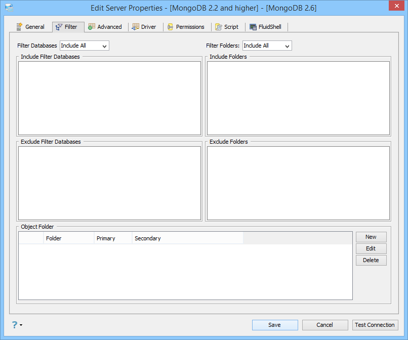 MongoDB Registration Filter