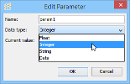 Visual Analytics - Edit Parameter Dialog