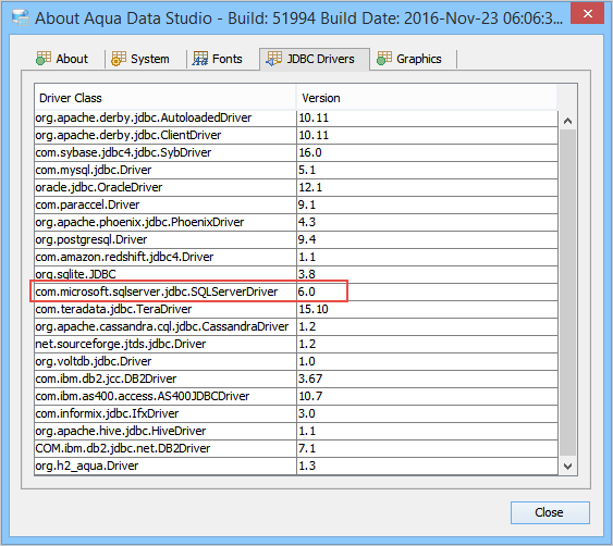 microsoft sql server jdbc driver location