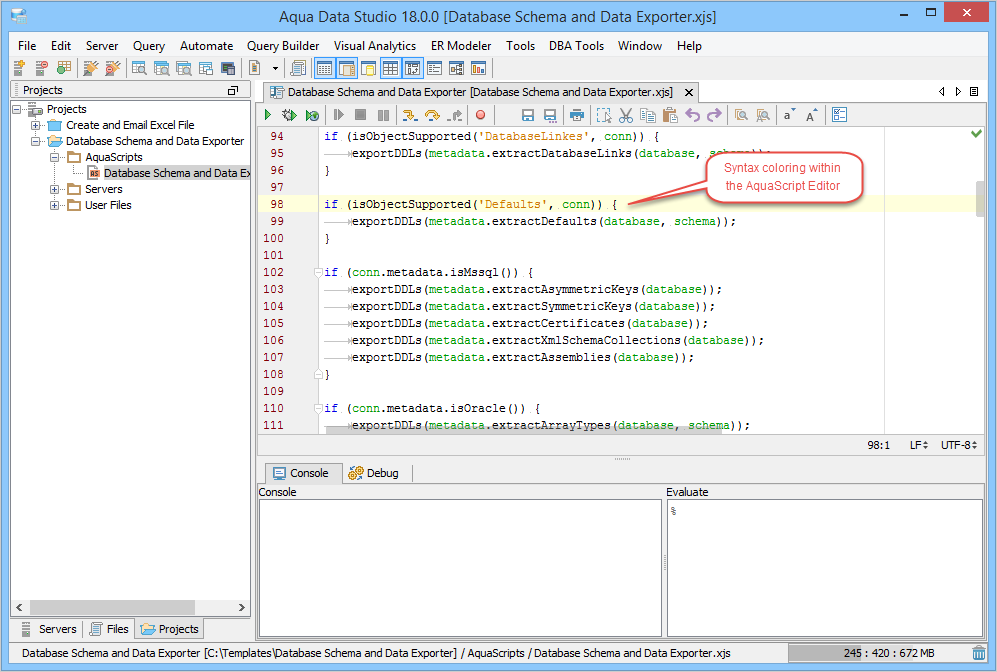 Syntax Coloring