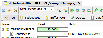 DB2 for LUW DBA Tools - Storage Manager