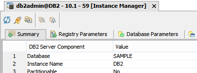 DB2 for LUW DBA Tools - Instance Manager
