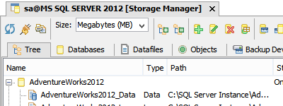 MS SQL DBA Tools - Storage Manager