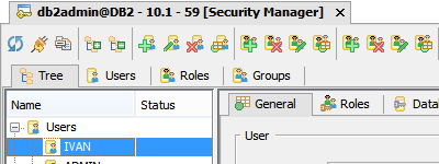 DB2 for LUW DBA Tools Security Manager
