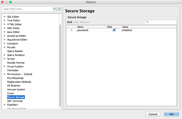 method 3 secure storage option