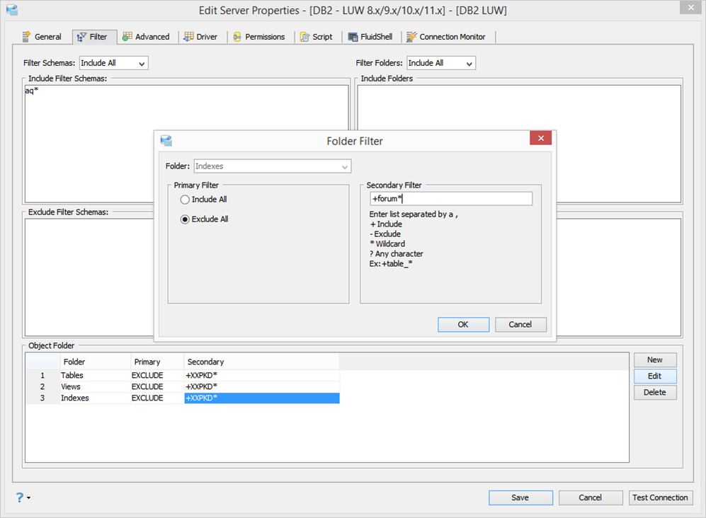 DB2 LUW Exclude Folder Filter.png