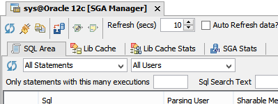 Oracle DBA Tools - SGA Manager