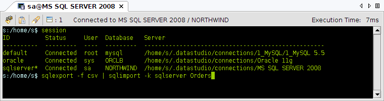 FluidShell Oracle to SQL Server