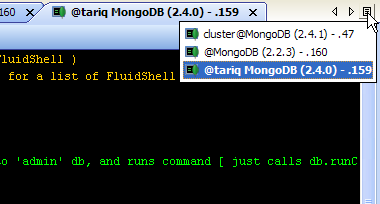 MongoShell Tabbed Interface