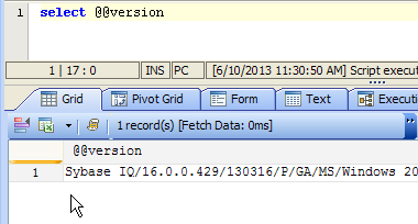 Sybase IQ 16 Support