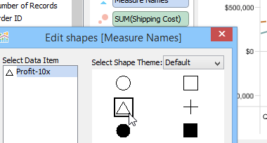 Visual Analytics - Control Chart Properties