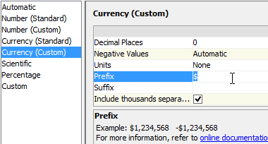 Visual Analytics - Format Chart Values for Customized Use