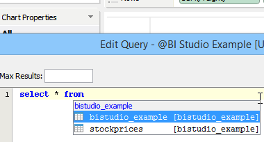 Autocomplete Queries Within Visual Analytics Worksheets