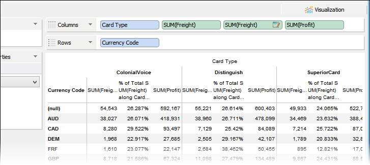 Table Calculations